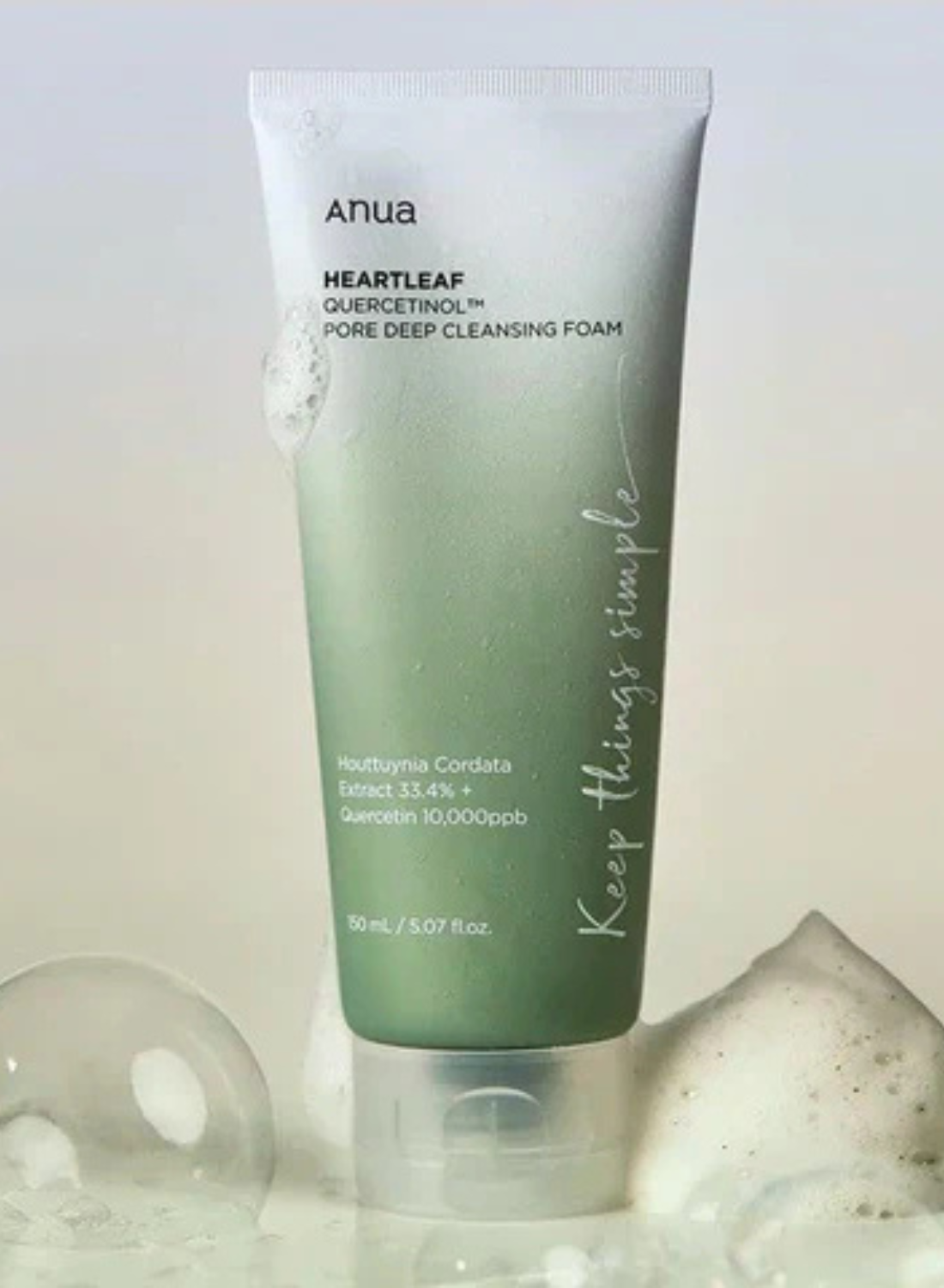 ANUA Heartleaf Quercetinol Pore Deep Cleansing Foam