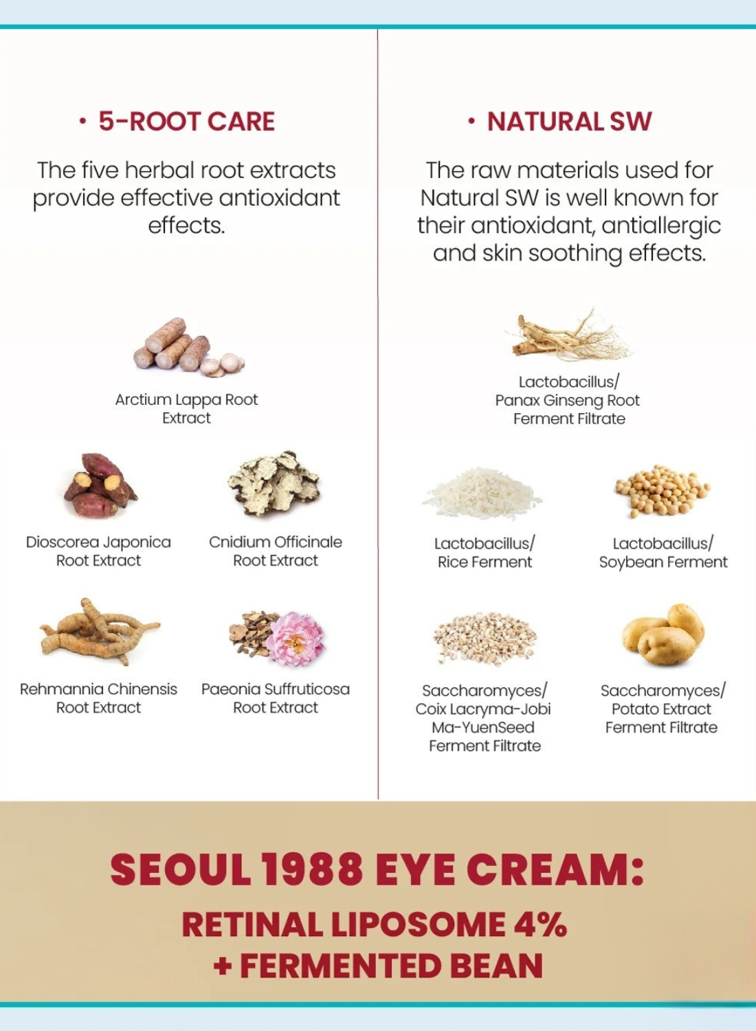 KSECRET - SEOUL 1988 Eye Cream : Retinal Liposome 4% + Fermented Bean